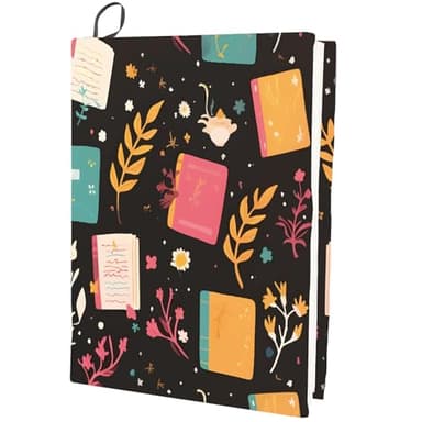 craspire Couverture de Livre Extensible et Lavable pour Livres Protection de Livre Réutilisable Jusqu'À 9 x 11 Pouce Enveloppes Élastiques pour Cahiers de la Rentrée Scolaire Convient à la Plupart
