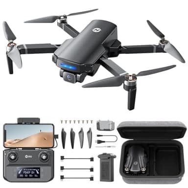 Holy Stone HS360S Drone GPS avec caméra 4K pour adultes débutants, FPV quadricoptère pliable avec HD 5G Transmission d'image de 3 km, moteur sans balais, Follow Me, Smart Return Home, moins de 249 g