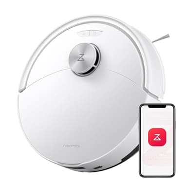 roborock Q10 S5 Robot Aspirateur Laveur, 10000 Pa Aspiration, Double Anti-emmêlement, Système VibraRise 2.0, Levage des Serpillères de 8 mm, Navigation PreciSense LiDAR, Évitement d'obstacles, APP