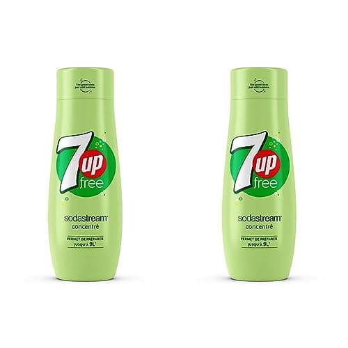 Sodastream Concentré 7UP Free – Sans Sucres – 100% du Goût Original – Avec Bouchon Doseur – 440 ml (Lot de 2)