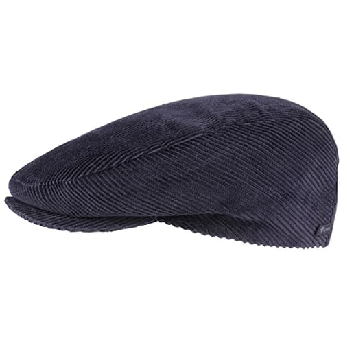 Lipodo Casquette Cordial Femme/Homme - Made in Italy Gavroche Plate d'été avec visière, Doublure Printemps-été Hiver - XL (60-61 cm) Bleu