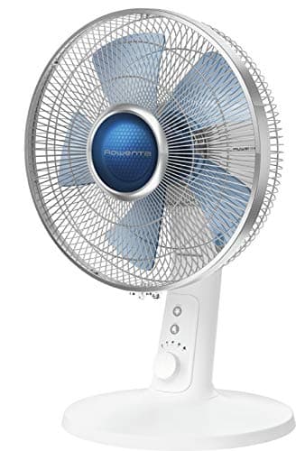 Rowenta Turbo Silence Extrême+ Ventilateur de table, 4 vitesses, Puissant, Silencieux, Oscillation automatique VU2730F0, Blanc