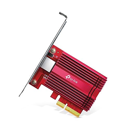 TP-Link Carte Réseau PCIe 10 Gigabit TX401, Réseau 10Gbit/s, Câble Ethernet CAT 6A inclus, Latence ultra-faible, Compatible avec Windows 11/10/8.1/8/7, les serveurs Windows 2019/2016/2012 R2 et Linux