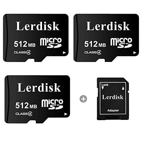 Lerdisk Factory Carte Micro SD 512 Mo, paquet de 3 pouces, petite capacité pour petits fichiers, ne convient pas pour appareil photo, téléphone (pas GB, 1 Go = 1024 Mo)