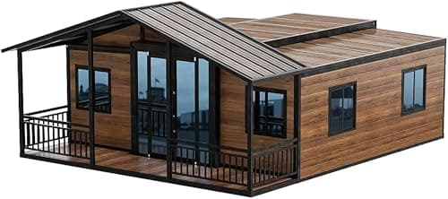 Maison de conteneur extensible de luxe – Villa préfabriquée moderne de 6 m/12 m avec 2 à 5 chambres, petite maison mobile portable