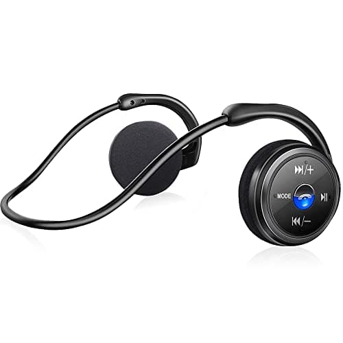 Casque Bluetooth sans Fil, Écouteurs Bluetooth sans Fil Sport Étanche Hi-FI Stéréo Microphone Intégré Support Carte SD Radio FM, Pliable et Léger, Oreillettes Bluetooth pour Course Gym Jogging