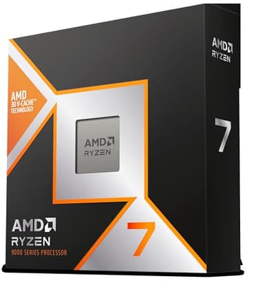 AMD RYZEN ™ 7 9800X3D 8 Coeurs/16 Threads débridés, Architecture Zen 5, 104 Mo Cache, 120W TDP, Jusqu'a 5.2 Ghz Frequence Boost, Socket AM5, Ventilateur Non Inclus