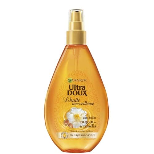 Garnier Ultra Doux Huile Merveilleuse aux Huiles d'Argan et Camélia tous type de cheveux - 150 ml