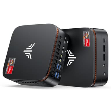 NiPoGi H1 Mini PC W-11 PRO avec ΑΜD Ryzen 7 6800H(Max 4.7GHz,8C/16T)32Go(16+16Go)DDR5 4800MHz/1To M.2 NVMe SSD,Ordinateur de Bureau DP2.0+HDMI 2.0+Type-C 4K Triple Display/WiFi 6/BT 5.2/VESA Supporté