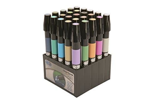 Chartpak AD marqueurs, Tri-nib, 25 assortis Couleurs du directeur artistique en Dessus de table Cube, 1 chaque (K) Cube à poser 25 Architectural Colors multicolore