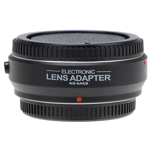 Hersmay Adaptateur d'objectif Pro Autofocus 4/3-M4/3 pour objectif 4/3 43 sur appareil photo M4/3 MFT pour Olympus E-M5 E-M10 III pour PANAS0NIC G9 II G95 G10 G100V G100K GX1 GX7 GX9 GH6 BMPCC MMF3