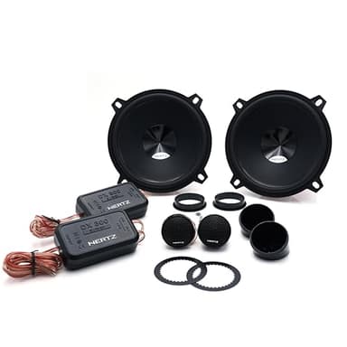 Hertz DSK 130.3 – Kit Audio 2 Voies 130 mm avec 130mm woofer Papier traité, 24mm Tweeter à dôme et Filtre Passif, 120W Max