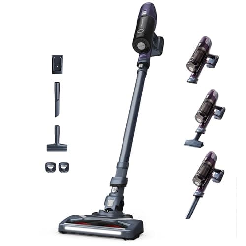 Rowenta X-Pert 6.60 Aspirateur Balai sans fil, Léger, Puissance 100W, Autonomie 45min, Efficace sur tous Types de Sols, LED RH6838WO, Violet