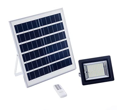 ELEDCO Lampe Solaire 50W Extérieur, Projecteur LED Solaire, Spot Solaire LEDS, Eclairage Solaire Plus Brillante (Lumière Neutre 4000K, 50 Watts)