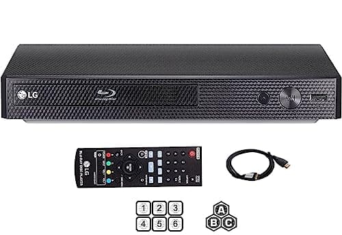 LGDynastar Bundle BP-250 Region Free blu-Ray Player Multi Region Version 110-240 Volts Bundle with Dynastar 1.8M HDMI