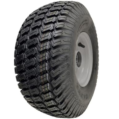 Roue de tondeuse à gazon 15 x 6,00-6 - Moyeu 65 mm, pneu P332 4 plis sur jante 20 mm