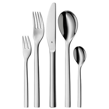 WMF Atria Ménagère 12 Personnes 60 pièces Couteau Monobloc Cromargan Acier Inoxydable Poli Passe au Lave-Vaisselle