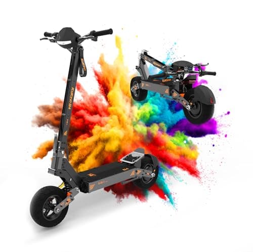 Kukirin G4 Trotinette Electrique, 2400W Moteur Batterie 60V 20Ah Autonomie 65-100km, 11 Pouce Pneus Hors Route Scooter Electrique Adulte avec 3 Modes de Vitesse, Trottinette Électrique Tout Terrain