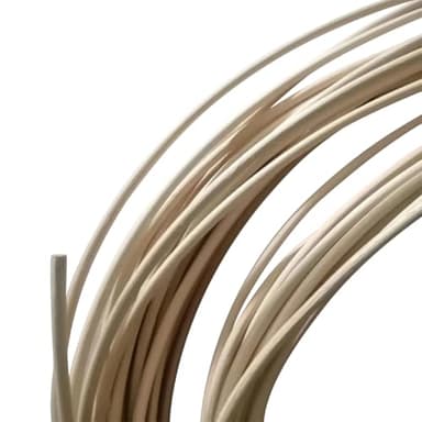 Cozylkx Rotin Naturel Indonésien Rond De 10 Mètres (2 Mm) pour Le Tissage De Paniers, La Réparation De Meubles en Osier Et Les Projets De Bricolage.