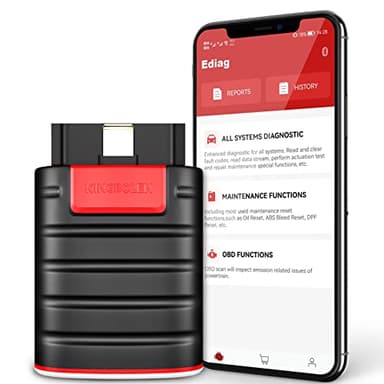 KINGBOLEN OBD II Diagnostic Français, EDIAG Diagnostic Voiture pour Systèmes Complets, Lecteur Code équipé Fonctions de 15 réinitialisation,Contrôle Bidirectionnel,Codage ECU,pour iOS et Android