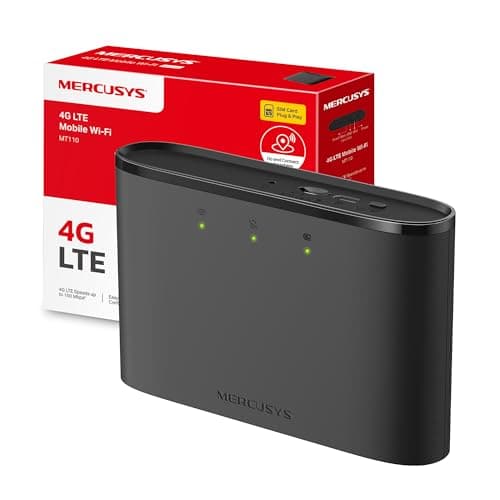 MERCUSYS TP-Link MT110 Routeur 4G SIM WiFi N300Mbps, Pocket WiFi Portable, Modem 4G, Box 4G, Modem 4G, Hotspot 4G, Batterie 2200 mAh Pendant 10 Heures, Déverrouillé Compatible Toute SIM