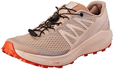 SALOMON Femme Shoes Sense Ride 4 Chaussures de Trail Running, Sirocco Peachy Keen Red Orange, 44 EU