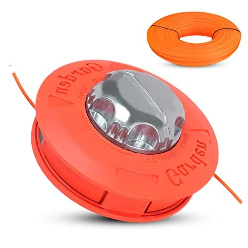 Viabrico Bobine Fil Tete debroussailleuse Universelle M10 X 1,25 avec 2,4mm x 15m Fil Nylon
