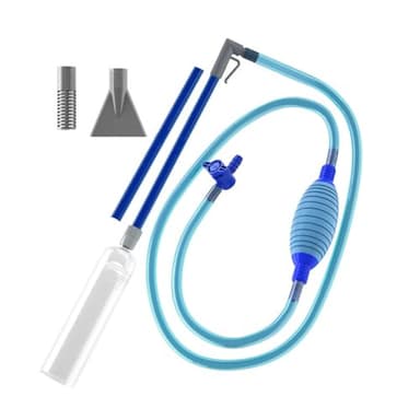 Aspirateur de bain à remous, aspirateur manuel sans fil de 3 m pour changement d'eau de piscine, aspirateur de spa portatif avec ampoule compressible, 2 buses, tuyau flexible pour nettoyer la saleté