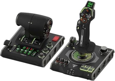 Turtle Beach VelocityOne Flightdeck - Joystick et Manette du Système de Simulation Universelle HOTAS avec écran tactiles, HUD Monté sur Manche et Capteurs sans Contact pour Windows 10 & 11