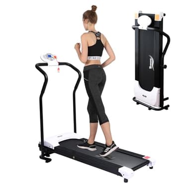 Novonova Tapis de Course Pliable Electrique, Tapis Roulant Moteur 750W, Vitesse Réglable, Ecran LCD, Clé de Sécurité, Tapis de Sport Course pour Maison/Bureau, Tapis de Marche avec 5 Programmes