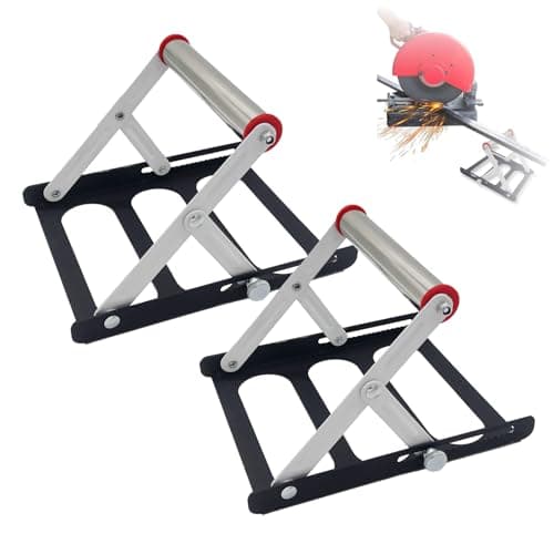 2PCS Cadre de Support Réglable pour Machine de Découpe, Support de Scie de Table, Treteaux Reglables, Support de Travail pour Machine de Découpe en Métal, Accessoires pour Machine de Découpe