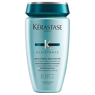 KÉRASTASE Résistance - Bain Force Architecte - Shampoing Réparateur - Renforce & Protège - Technologie VITA-CIMENT & Sève de Résurrection - Cheveux Abîmés - Cassants - Fourchus - 250 ml