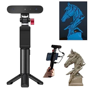 Creality Scanner 3D CR-Scan Ferret 3D pour impression 3D et modélisation, scanner portable avec 30 FPS rapide, précision 0,1 mm, double mode