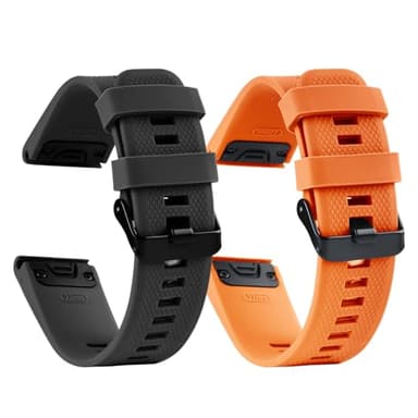aceyoon Lot de 2 Bracelet 22mm pour Garmin Fenix 7/7 pro/6/6 pro/5/5 plus, Quickfit Bracelet Montre Connectée en Silicone Homme Femme pour Garmin Forerunner 935/945, Approach S60/S62