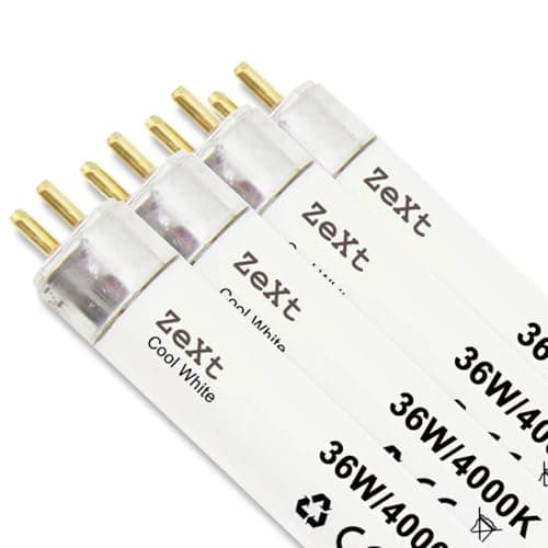 ZeXt Lot de 4 tubes fluorescents, 36 W, 840, 4000 K, neutres, 120 cm, T8