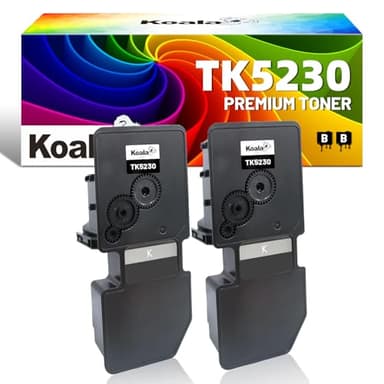 Koala Lot de 2 toners compatibles avec Kyocera Ecosys M5521CDW, M5521CDN, M5021CDN, P5021CDW, noir