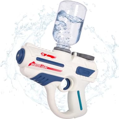 GQBVPN Pistolet à Eau Electrique Automatique, Pistolet Eau Electrique Puissants Portée Jusqu'à 32 Pieds, Longue Portée pour Enfants et Adultes Le Jardin d'été Piscine Plage