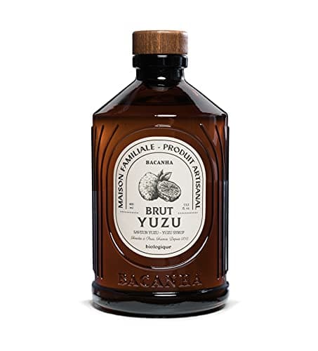 BACANHA - Sirop Bio et Brut - Sirop Yuzu - Pour Eau, Cocktail, Limonade et Thé Glacé - 400 mL