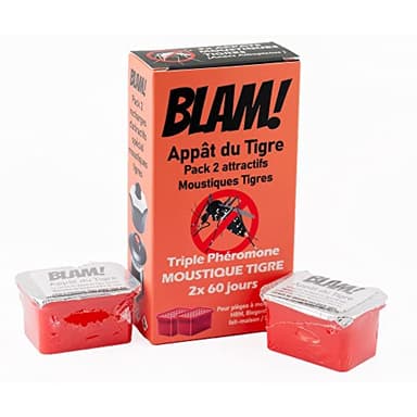 BLAM Appât du Tigre: 2X Attractif moustiques Tigres pour Pièges HBM Jours et Nuits, Biogents BG-Mosquitaire