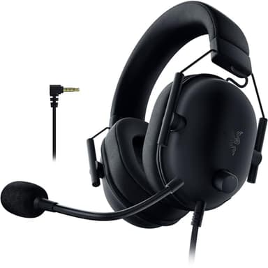 Razer Blackshark V2 X (Playstation) - Casque E-Sports Filaire pour Console Playstation (240g, Microphone cardioïde, Haut-Parleurs 50mm, Annulation Passive du Bruit, connecteur 3,5mm) Noir