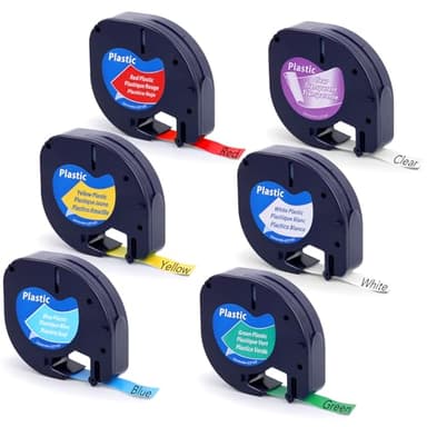 6x 12mm x 4m, Recharge Etiquette 91201 91202 91203 91204 91205 12267 pour LT-100H 100T XR XM QX50 2000