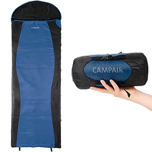 CampAir Ultra Lite Sac de Couchage - Très Léger - pour Printemps/Été - Rangement Compact - en Tissu Ripstop