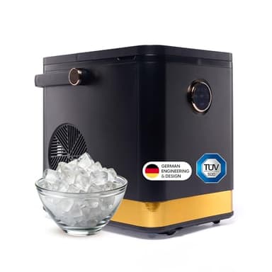 STARKFELD ICE MAKER Machine à glaçons de luxe | 20 kg de glace en 24 heures | Autonettoyante et sans germes | Réservoir d'eau de 1,5 l | Glace en 6 minutes | 2 tailles de glace | Compact et