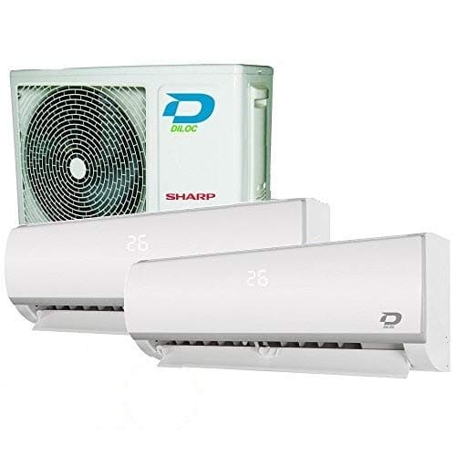 CLIMATISEUR MULTI BI-SPLIT R32 DILOC 9000+12000 BTU wifi COMPRESSEUR SHARP