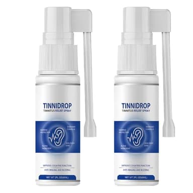 KOAHDE Spary Traitement des Acouphènes,Spray Anti-Acouphènes pour le dos de Oreille,Spray Soulagement des Acouphènes,Spray pour Soulager les Acouphènes,Spray pour le Traitement des Oreilles,60ML,2PC