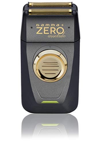 GAMMAPIU' Rasoir À Barbe Électrique Absolute Zero, Homme, Rechargeable, Lames En Acier Inoxydable, Sans Fil, Finisseur De Précision, Ergonomique, Léger, 2 Lames De Rechange, Prise Italienne