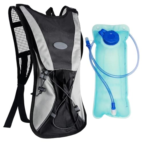 Sac A Dos D'Hydratation,Sac A Dos Hydratation Running,Sac A Dos avec Poche D'hydratation 2L,Sac A Dos De Course A Pied Léger pour Le Ski,La Randonnée,Vélo,Course