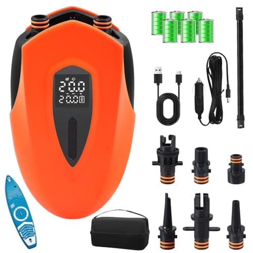 Pompe à Air électrique Sup,12000 mAh 20 PSI Gonfleur Electrique Paddle Rechargeable, Gonflage et Dégonflage, Fonction d'arrêt Automatique, Pompe Sup pour Kayaks,Tente, Matelas, Sports Nautiques