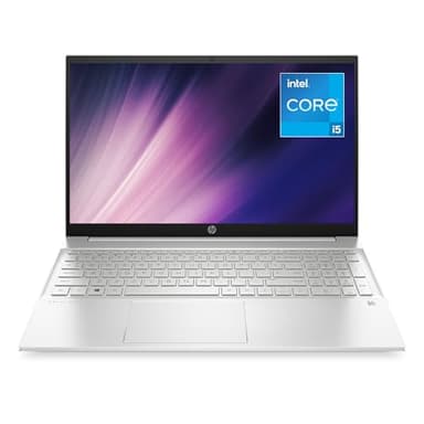 HP Pavilion 15-eg2000sf Ordinateur Portable 15,6" FHD, PC Portable (Intel Core i5-1235U, RAM 16 Go, SSD 512 Go, Intel Iris Xe, Windows 11), Laptop Argent, Clavier AZERTY