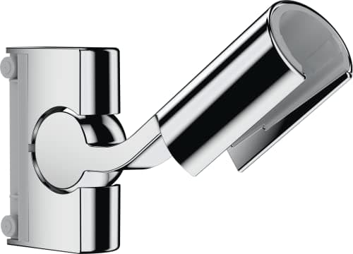 hansgrohe Support pour barre de douche Raindance Unica' S, pièce de rechange adaptée aux barres de douche Raindance Unica' S, support de pomme de douche de rechange, chromé, 98520000